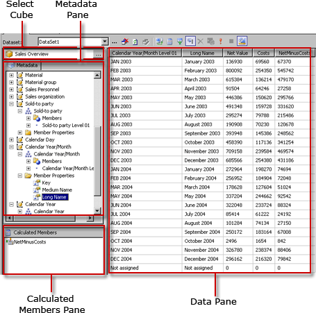 Query Designer using MDX in Design Mode