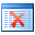 Table delete operator icon