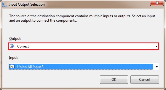 Input Output Selection Dialog Box