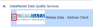 Select Melissa Data - Address Check