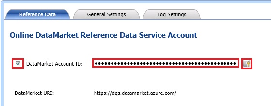 Azure Data Market Reference Data Service Account