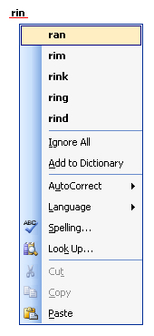 Spell Checking