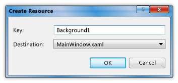 Create Resource dialog box