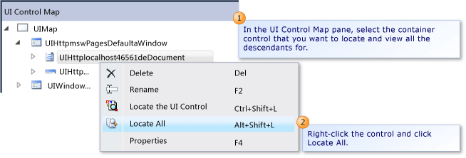 Locate all descendant controls