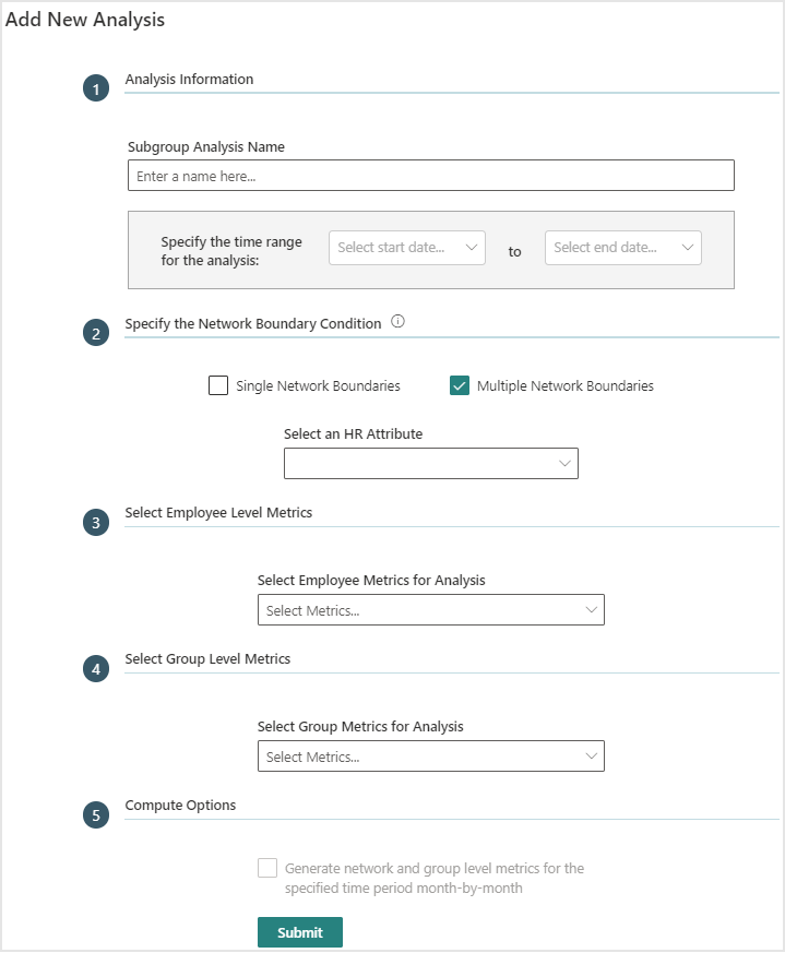 Add New Subgroup Analysis.