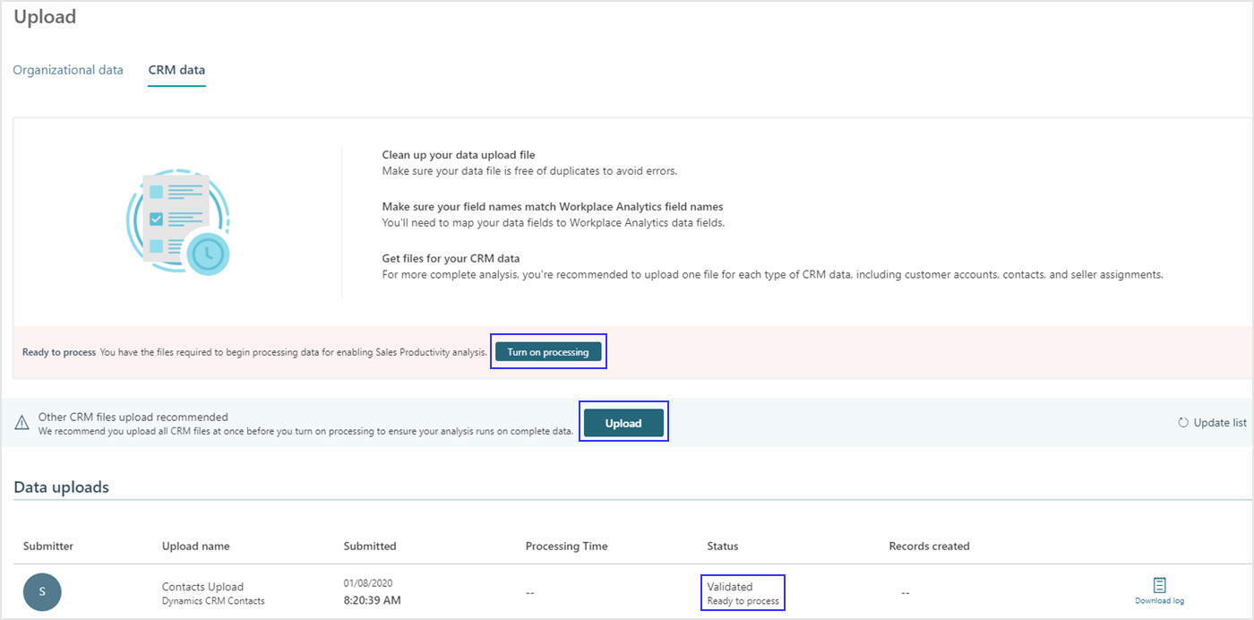 Process CRM data.