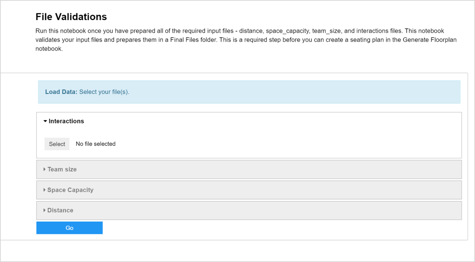 File Validations notebook example.