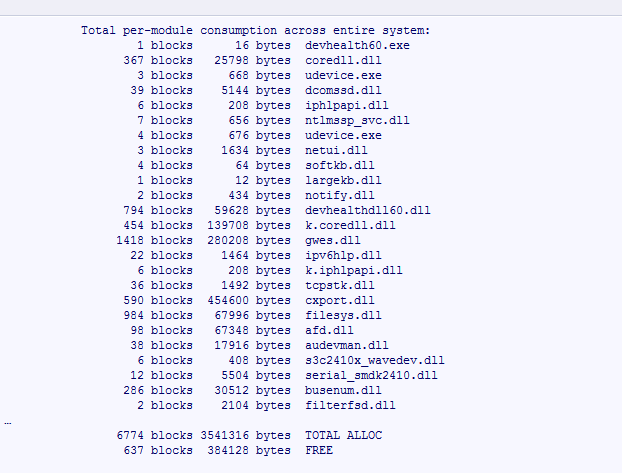 DevHealth Heap Report Part 2