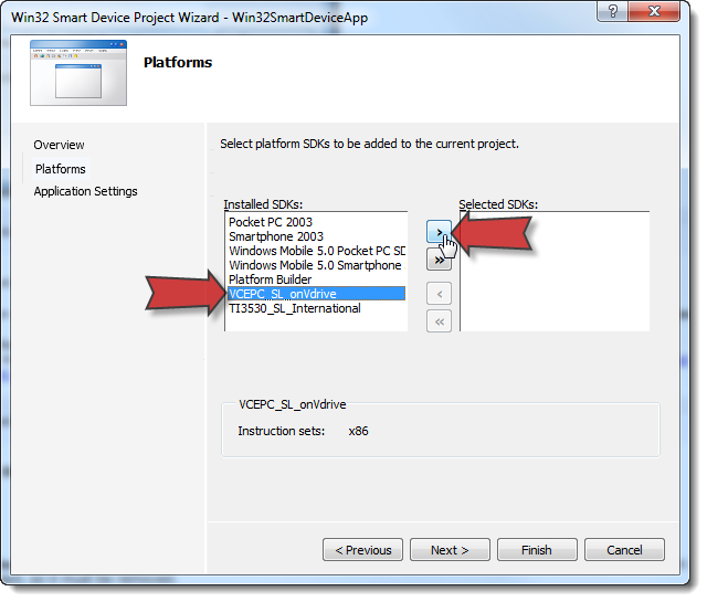 Include an SDK in your project to support the OS