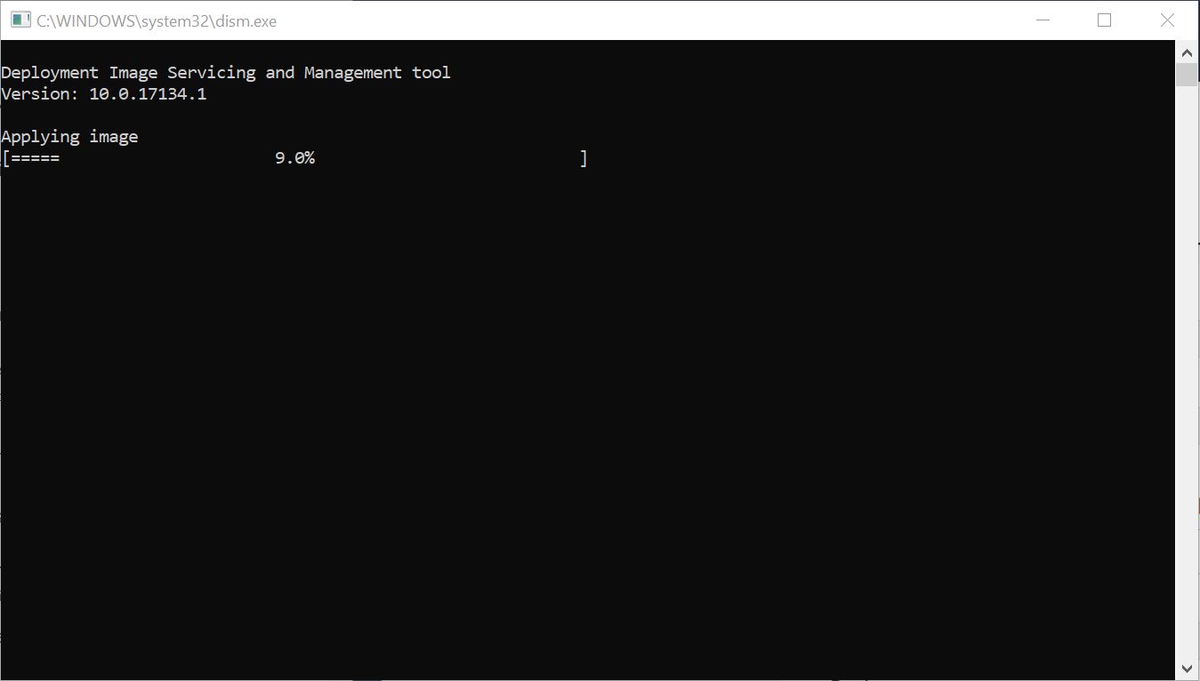 Raspberry Pi Flashing DISM