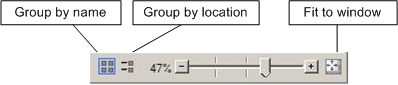 Buttons to organize and resize HPC node heat map