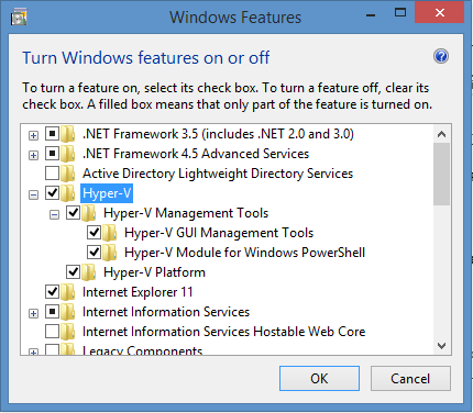 hyper-v features.