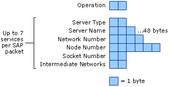 IPX Packet Header Structure for SAP