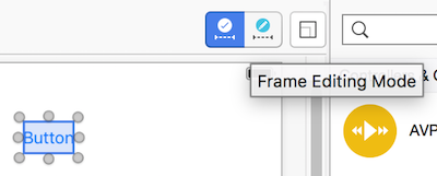 Frame editing mode button