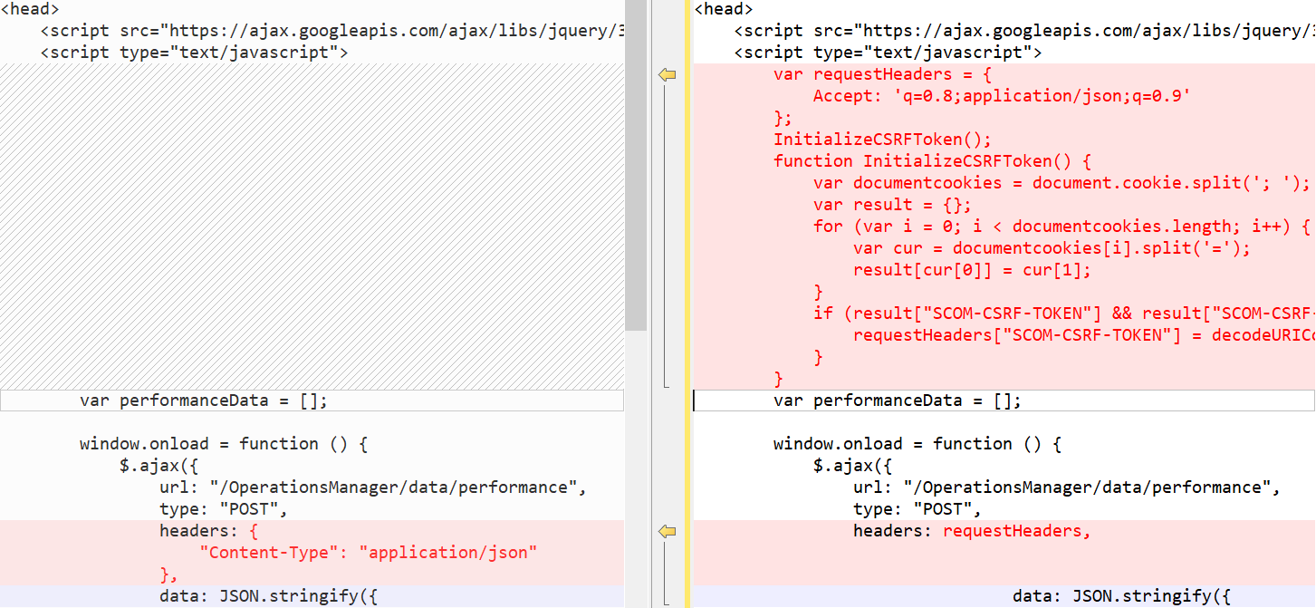 Initialize the CSRF token example