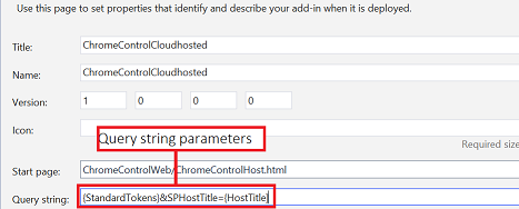 Manifest editor with query string parameters