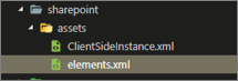 assets folder in solution structure