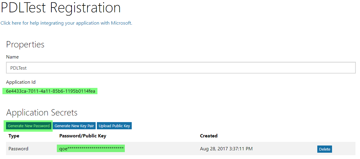 Register application in Azure AD