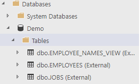 External data sources