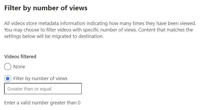 View Count filter