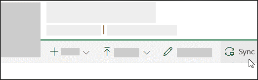 Users can start syncing a SharePoint or Microsoft Teams library by using the Sync button in the toolbar.