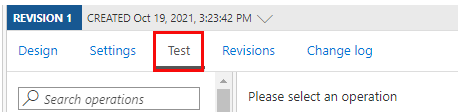 Select test in the right pane.