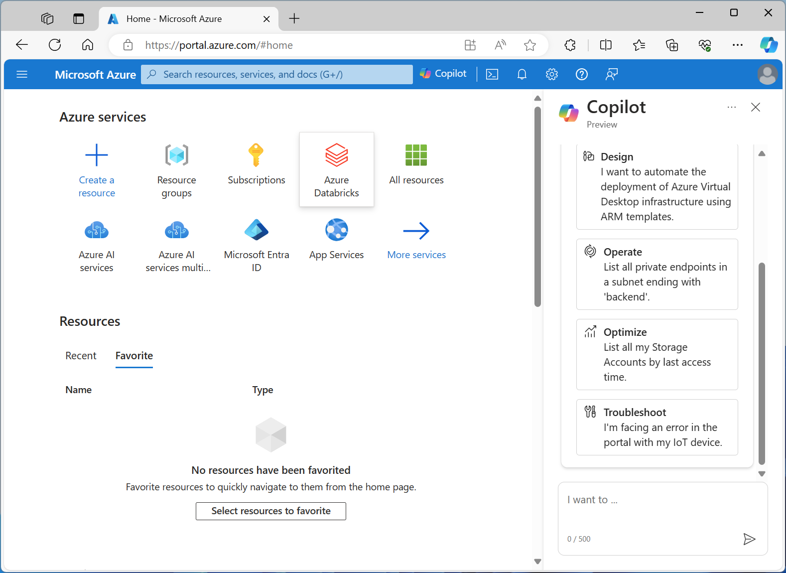 Screenshot of Microsoft Copilot for Azure.