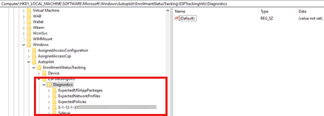 Screenshot shows the diagnostics information.