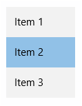 List box control