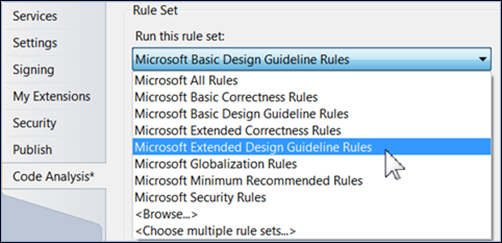 Class coupling Extended Design Guideline rules