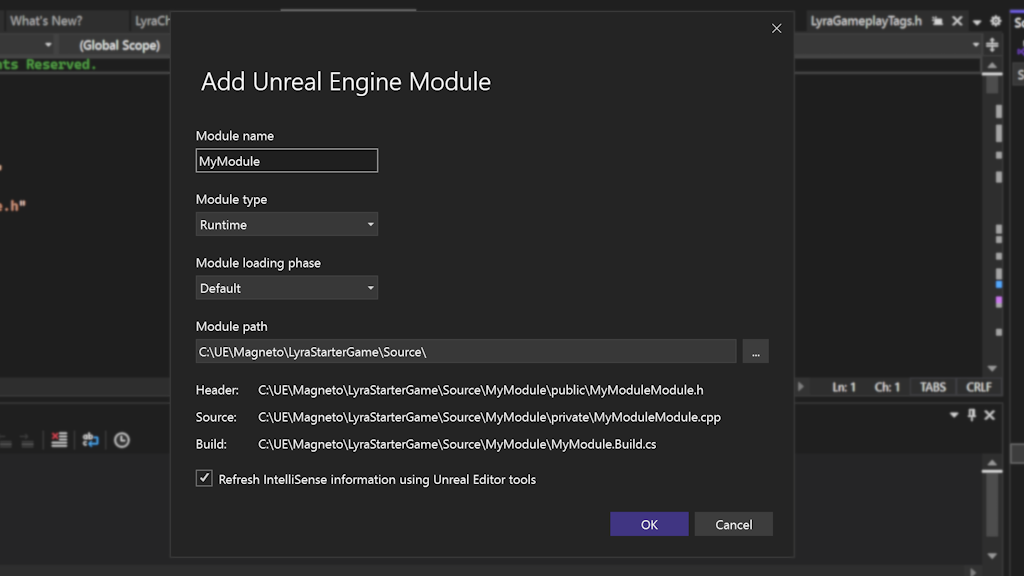 Unreal Engine Add Module