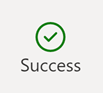 Screenshot that shows a query's Success status.