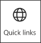 Screenshot of the Quick links card icon.