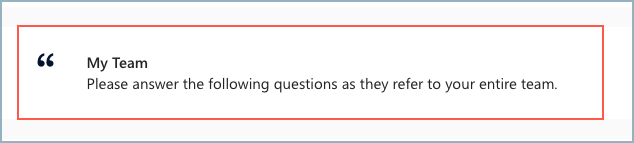 Screenshot of a Survey Section row moved before chosen survey item sections.