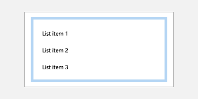 List and Grid items