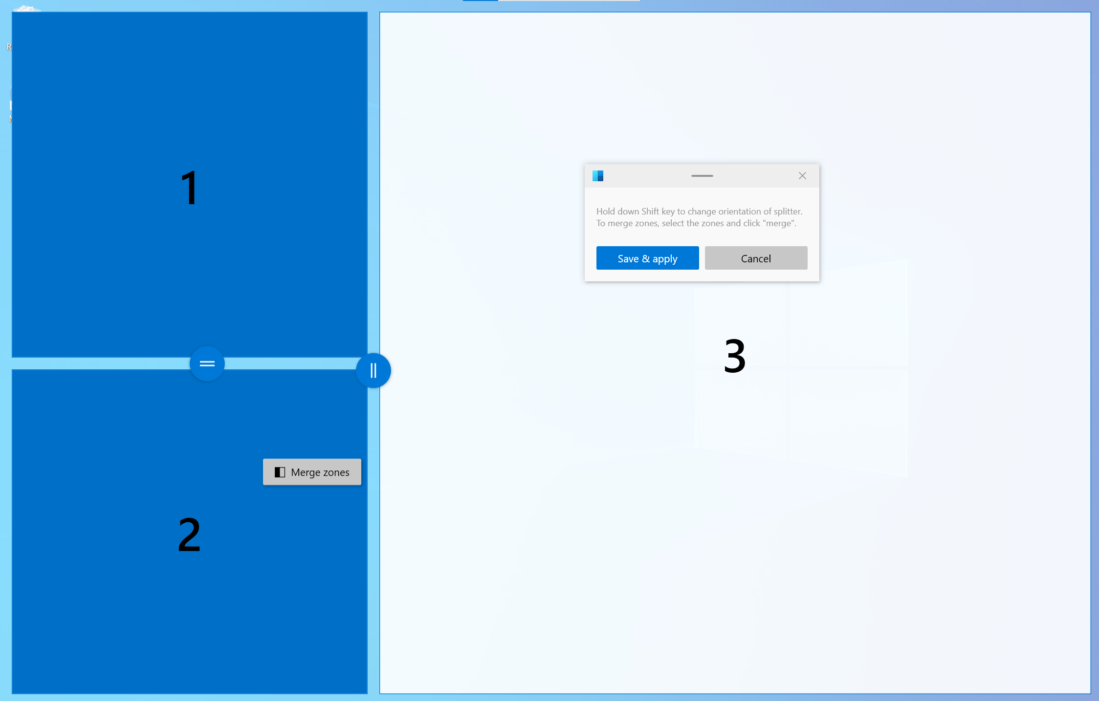 FancyZones Table Editor Mode