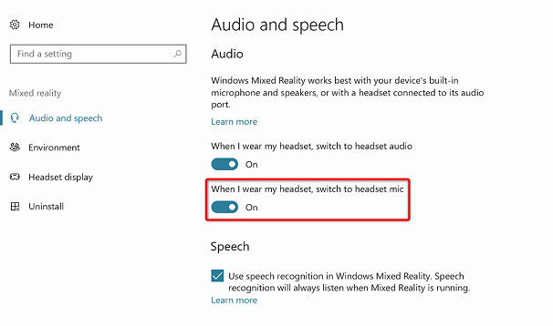 Microphone setting