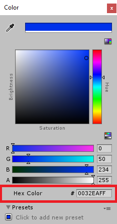 Update color to blue.