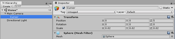 Update the Transform Position and Scale.