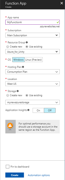 input function app details