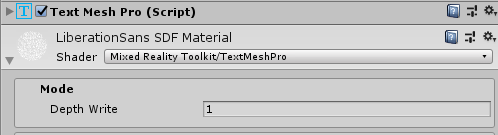 Text Mesh Pro Depth Buffer Fix