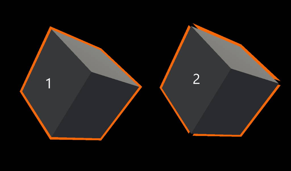 Smooth normals comparison