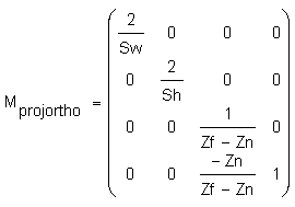 orthogonal projection