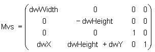 viewport scale matrix mvs