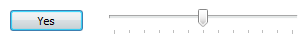 screen shot of a button and slider