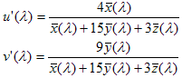 Shows the formula for the wavelength.