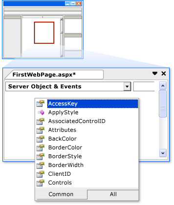 IntelliSense en la vista Código