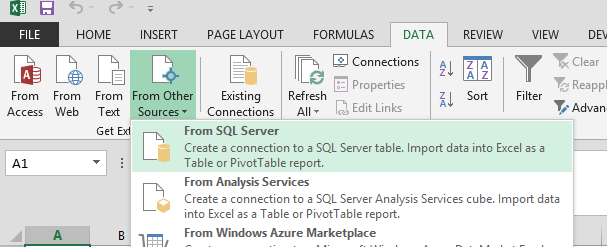 Importación de Excel desde otros orígenes