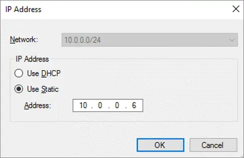 Proporcionar una dirección IP estática para el clúster