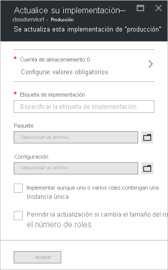 Implementación de actualizaciones